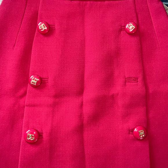 Dolce & Gabbana Red Mini A-Line Cocktail Skirt - Picture 7 of 12